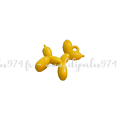 Breloque ballon gonflable chien en acrylique 32x32mm