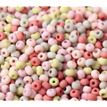 Perles de rocaille mattes - couleurs pastel - 2mm - 12 couleurs!