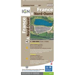 CARTE FRANCE NORD-OUEST 1/500000              2022