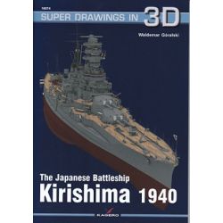 JAPANESE BATTLESHIP KIRISHIMA 1940-SUPER DRAWINGS
