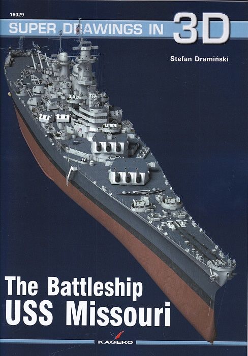 BATTLESHIP USS MISSOURI    SUPER DRAWINGS 34 16029