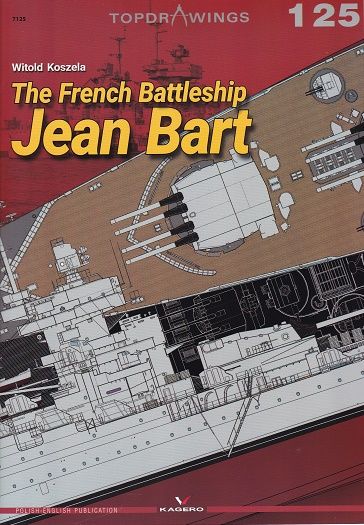 THE FRENCH BATTLESHIP JEAN BART    TOPDRAWINGS 125