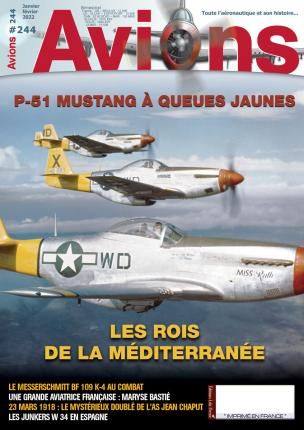 P-51 MUSTANG A QUEUES JAUNES          AVIONS 244