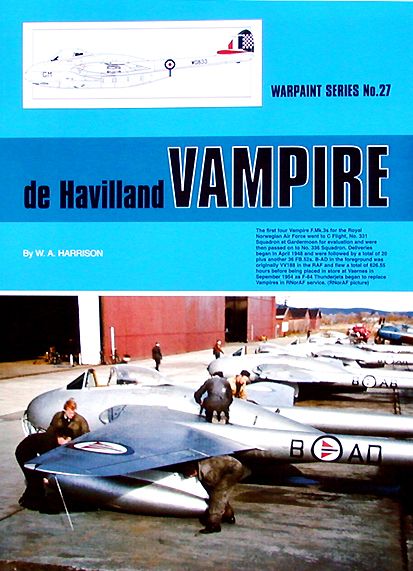 DE HAVILLAND VAMPIRE                   WARPAINT 27