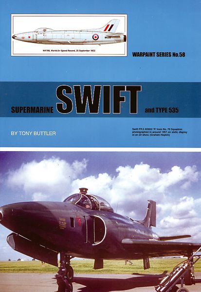 SUPERMARINE SWIFT AND TYPE 535         WARPAINT 58