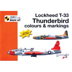 LOCKHEED T-33 THUNDERBIRD  COLOURS & MARKINGS 1/48