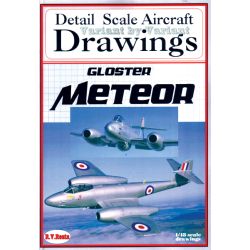 GLOSTER METEOR                 1/48 SCALE DRAWINGS