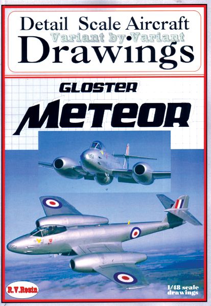 GLOSTER METEOR                 1/48 SCALE DRAWINGS