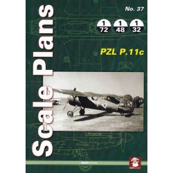 PZL P.11C   SCALE PLANS 1/72 1/48 1/32