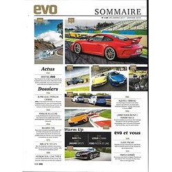 EVO n°128 déc. 2017-janvier 2018   A110 vs Cayman/ Audi RS4/ Porsche 911 GT2 Rs