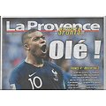 LA PROVENCE n°7687 01/07/2018  Victoire de l'Equipe de France vs Argentine/ Coupe du Monde/ Simone Veil/ Rocard/ Voyage: Bosnie