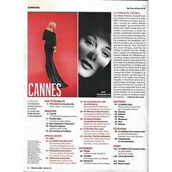 TELERAMA n°3565 12/05/2018  Spécial Cannes/ Cate Blanchett/ Christophe Honoré/ Hollywood après l'affaire Weinstein/ Edouard Philippe