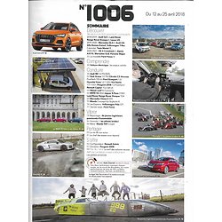 L'AUTO-JOURNAL n°1006 12/04/2018  Spécial SUV/ Ford Focus/ Nissan Leaf/ renault Scénic