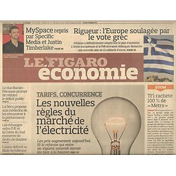 LE FIGARO n°20812 01/07/2011  La chute de DSK/ Mariage à Monaco/ Marché de l'électricité/ Reverso/ nouvelle Inde/ constitution Maroc
