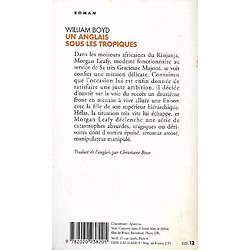 "Un Anglais sous les Tropiques" William Boyd/ 1995/ Bon état d'usage/ Livre poche