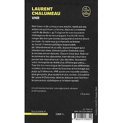 "VNR" Laurent Chalumeau/ Comme neuf/ 2019/ Livre poche