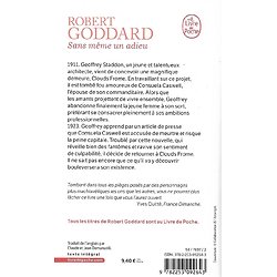 "Sans même un adieu" Robert Goddard/ Bon état/ Livre poche