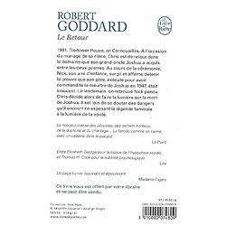 "Le Retour" Robert Goddard/ Comme neuf/ Livre poche