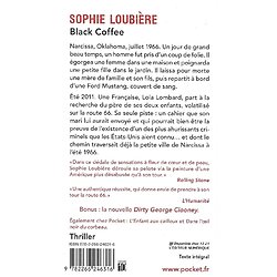 "Black Coffee" Sophie Loubière/ Très bon état/ Livre poche