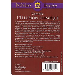 "L'illusion comique" Pierre Corneille/ BiblioLycée/ Bon état/ Livre poche