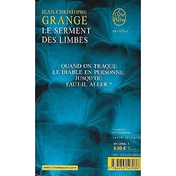 "Le serment des limbes" Jean-Christophe Grangé/ Bon état/ 2009/ Livre poche
