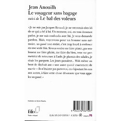 "Le voyageur sans bagage" suivi de "Le bal des voleurs" Jean Anouilh/ Excellent état/ Livre poche