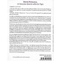 "David Petraeus. Un beau jour dans la vallée du Tigre" Régis Le Sommier/ Excellent état/ Livre broché