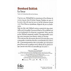 "Le liseur" Bernhard Schlink/ Très bon état/ 2009/ Livre poche