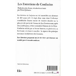 "Les entretiens de Confucius"/ Folio/ Bon état/ Livre poche