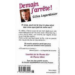 "Demain j'arrête!" Gilles Legardinier/ Très bon état/ 2017/ Livre poche