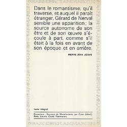 "Les Filles du Feu" & "Les Chimères" Nerval/ 1965/ Garnier-Flammarion/ Livre poche