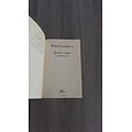 "Rester vivant et autres textes" Michel Houellebecq/ Bon état d'usage/ Livre poche