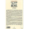"Le nom de la rose" Umberto Eco/ Bon état/ 1982/ Livre broché