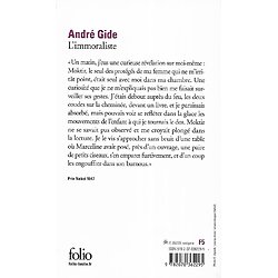 "L'immoraliste" André Gide/ Comme neuf/ Folio/ 2014/ Livre poche