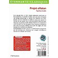 "Projet oXatan" Fabrice Colin/ GF Flammarion/ Très bon état/ 2008/ Livre poche