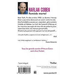 "Remède mortel" Harlan Coben/ Bon état/ Livre poche