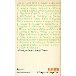 "Paris en poésie" présenté par Marc Meunier-Thouret/ Folio Junior/ Très bon état/ 1981/ Livre poche