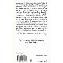 "Une douce vengeance" Elizabeth George/ Bon état/ 2005/ Livre poche