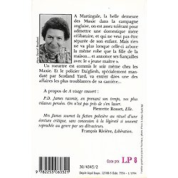 "A visage couvert" P.D. James/ Bon état/ 1994/ Livre poche