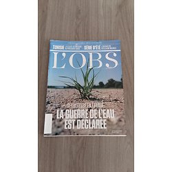 L'OBS n°3015 21/07/2022  Sécheresse en France: La guerre de l'eau est déclarée/ Tunisie: la dérive de Saïed/ Moss & Doherty/ L'égyptofolie/ Les saveurs du futur