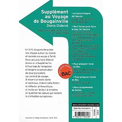 "Supplément au voyage de Bougainville" Diderot/ Belin-Gallimard/ 2019/ Excellent état/ Livre poche  