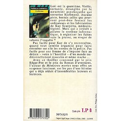 "PostMortem" Patricia Cornwell/ Bon état/ 1995/ Livre poche