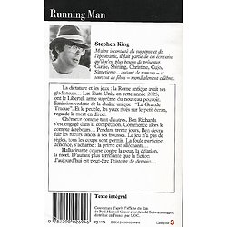 "Running Man" Stephen King (Richard Bachman)/ Bon état/ 1996/ Livre poche