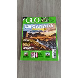 GEO n°525 novembre 2022  Le Canada sauvage/ Plus belles photos animalières/ Verdir le désert/ Le chardonneret braconné/ Trek dans le Nord de l' Irak