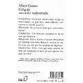 "Caligula" suivi de "Le Malentendu" Albert Camus/ Bon état/ 1996/ Livre poche