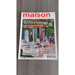MAISON CREATIVE n°99 mai-juin 2017  Spécial balcons & terrasses/ Des intérieurs ouverts sur l'extérieur/ Rénovation: Cuisine d'été, plage de piscine