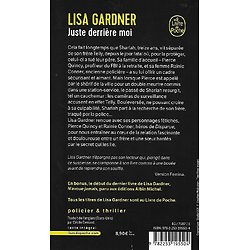 "Juste derrière moi" Lisa Gardner/ Très bon état/ 2022/ Livre poche 