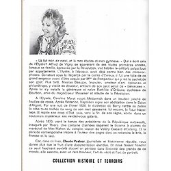 "L'Elysée, hier et aujourd'hui" Claude Pasteur/ Bien conservé/ 1974/ Livre broché
