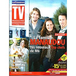 TV MAGAZINE n°21305 03/02/2013  La famille Manaudou/ "Top chef"/ Marine Delterme/ "The Voice"