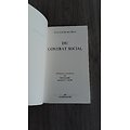 "Du contrat social" Jean-Jacques Rousseau/ Bon état/ 1988/ Livre poche